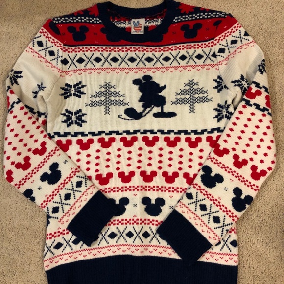 Junk Food Clothing Sweaters - Mickey holiday sweater.